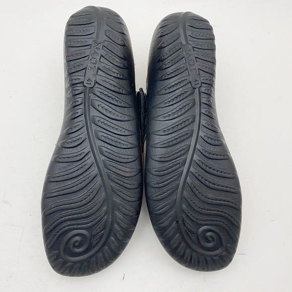 Naot Rapoka Women's Tan Gold Black Leather Slip On Comfort Shoes Size 10 EU 41 - Picture 7 of 8